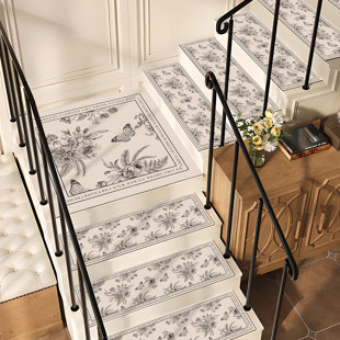 Non Slip Stair Treads For Home - Self Adhesive Step Pads