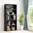 5-Tier Modern Bookcase with Adjustable Shelves & Anti-Tipping Design (53" H)-89479152-89479158