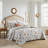 3 Pcs Colorful Botanical Printed Quilt Bedspread Set-117328049-117328051