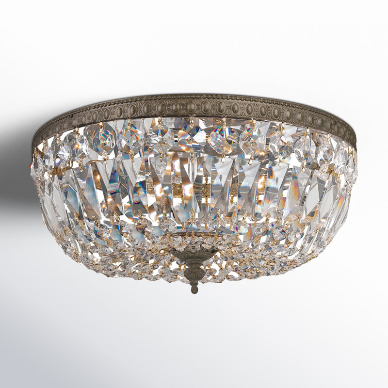 Plafonnier encastré 3 lumières Linal Elian, Bronze anglais