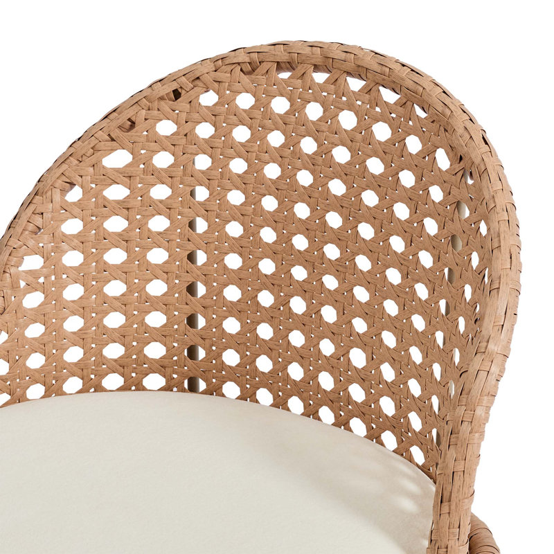 Swivel Upholstered Chenille Bar Stool, Beige