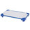 Lit de bébé empilable ECR4Kids avec drap, mobilier de salle de classe, bleu