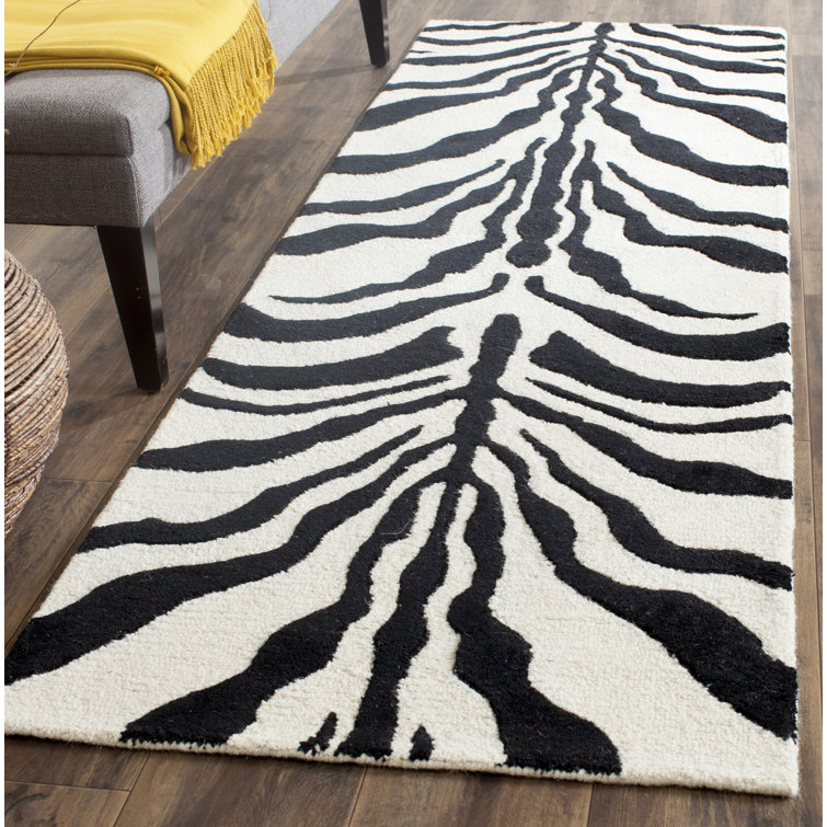 Schell Animal Print Wool Area Rug