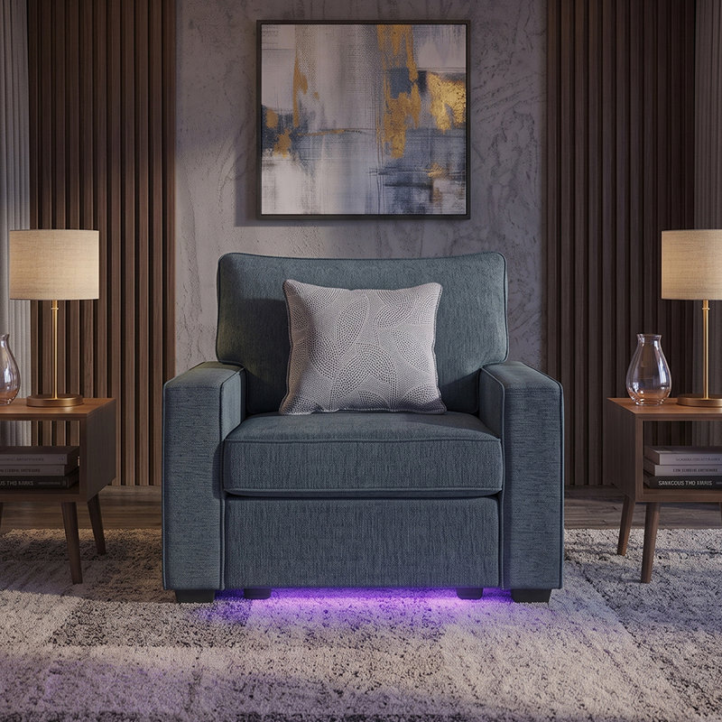 Gita 3 pièces bleu, 3 Pieces: Loveseat, Sofa, Chair, Blue