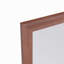 Miroir de salle de bain rectangulaire surdimensionné de 60 po x 40 po avec cadre en noyer