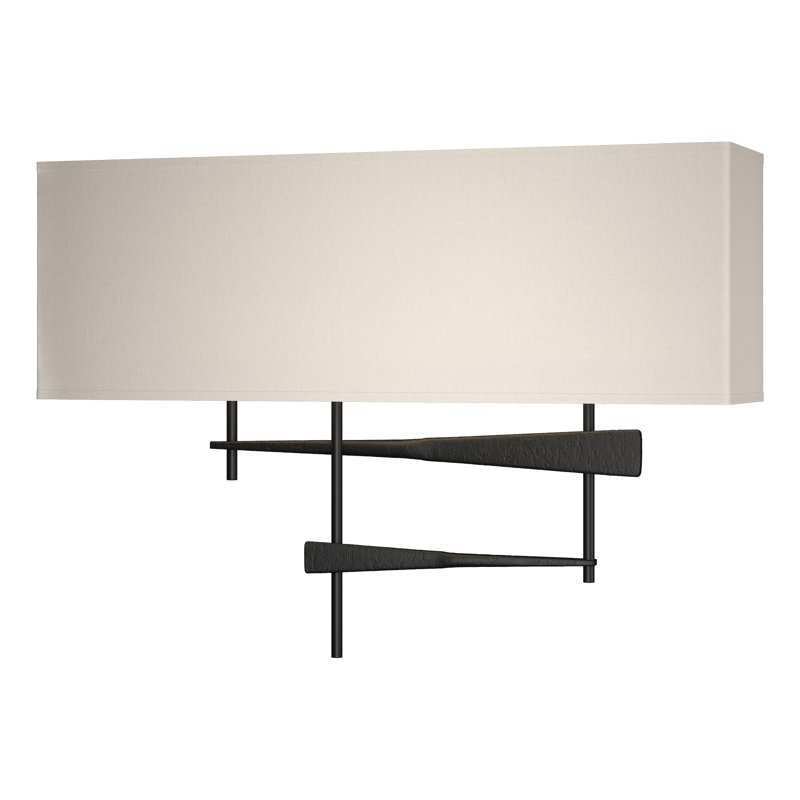 Cavaletti 2 - Light Flush Mounted Sconce, Flax, Black