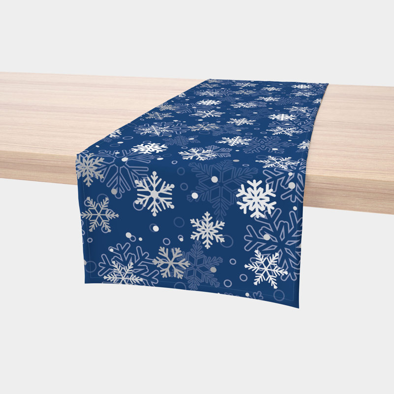 Eustis Geometric Table Runner, 108" L x 14" W, Red
