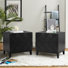 Iasiah Midcentury Modern 26''W 2-Drawer End Table with Charging Station and Solid Wood Legs