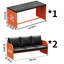 Ensemble de salle à manger rectangulaire L 62,99 po x l 27,56 po Kashema