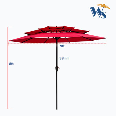 Jabrail 108'' Beach Umbrella