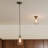 Diaundra Steel Semi Flush Mount-21350153
