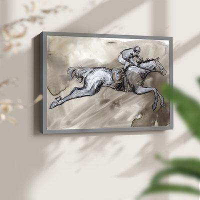 «Off to the Races II», reproduction encadrée
