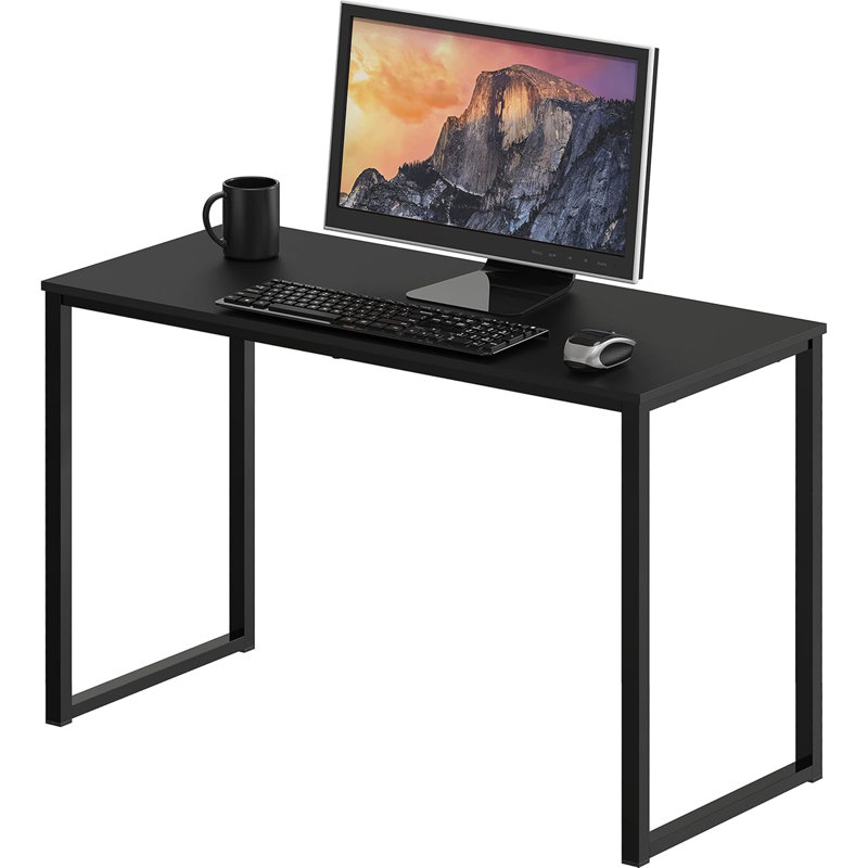 Bureau d'ordinateur 32 pouces: style mission, noir