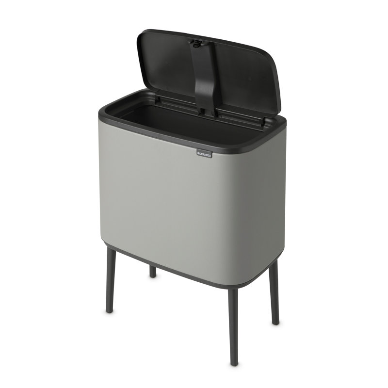 Brabantia Bo Touch 36 Litre Rubbish Bin, Mineral Concrete Grey