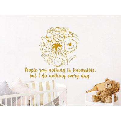 Décalcomanie murale winnie classic the pooh