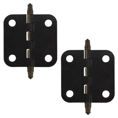 Brixwell BXC5332AE Non Self-Closing Butt Hinges For Door Hardware 2" Antique Brass Pair