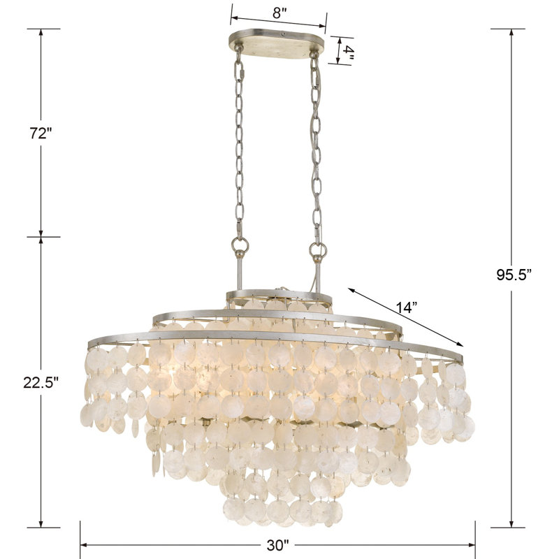 Brielle 6 - Light Dimmable Classic / Traditional Chandelier