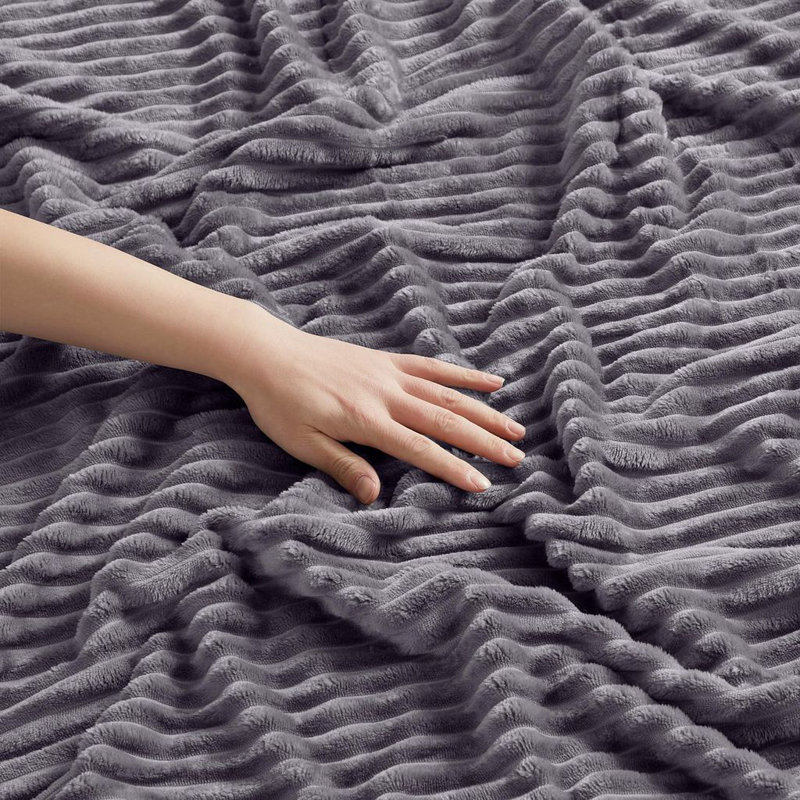Jeté moelleux et moelleux Nestl, Simple, Mauve poussiéreux