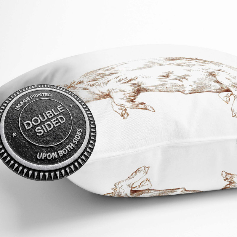 Square Throw Cushion, 40cm H x 40cm W x 15cm D