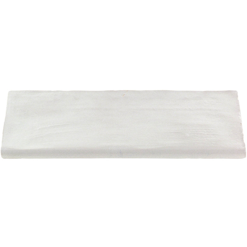Amagansett Fog Gray Ceramic Bullnose Wall Tile Trim 2x8