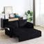 Lit convertible en velours côtelé, 31 réglables avec tirette, poches de rangement latérales, confortable pour le salon, revêtement, option escamotable, 2 coussins et poches-392964191
