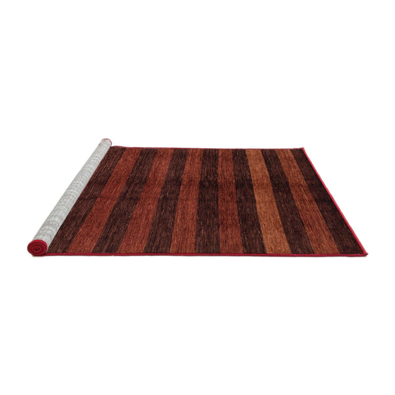 Analeece Striped Indoor Rug, Round 5'