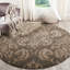Tapis floral fumé / beige Ellyona-2063639660
