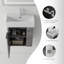 Ensemble de meuble-lavabo mural 21 po avec lavabo et portes à fermeture en douceur pour petites salles de bain-133397013