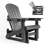 Hdpe 3-Position Adjustable Adirondack Glider Chair Set Of 2, Hdpe Adirondack Chairs Set Of 2, Plastic Outdoor Chairs- Looks Exactly Like Real Wood-971957766