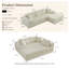 4 Seater Velvet Sofa-1993092349