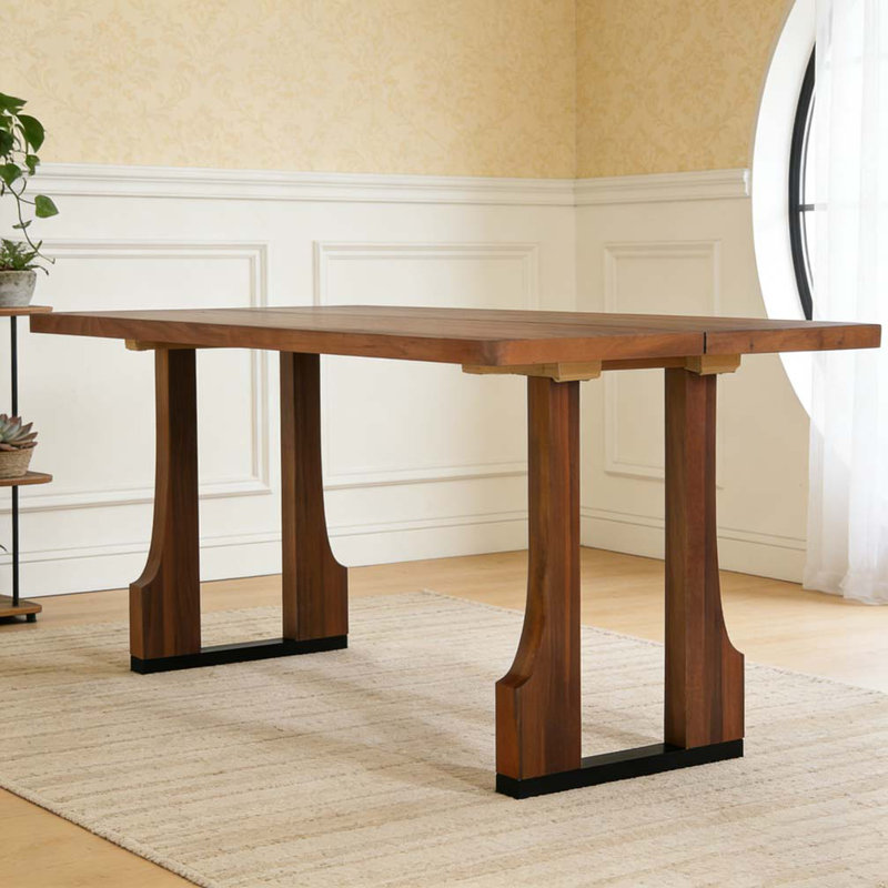 Table de salle à manger 63 ", Noyer