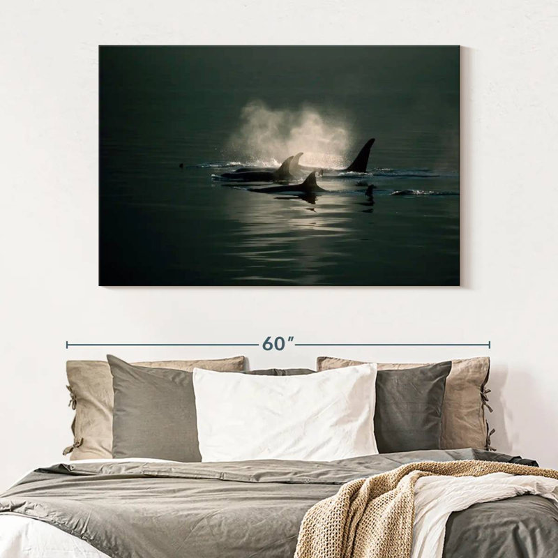 Brampt Orca Whale Pod, 34" H x 51" W