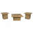 Exeter Mango Square 3-Piece Coffee Table Set