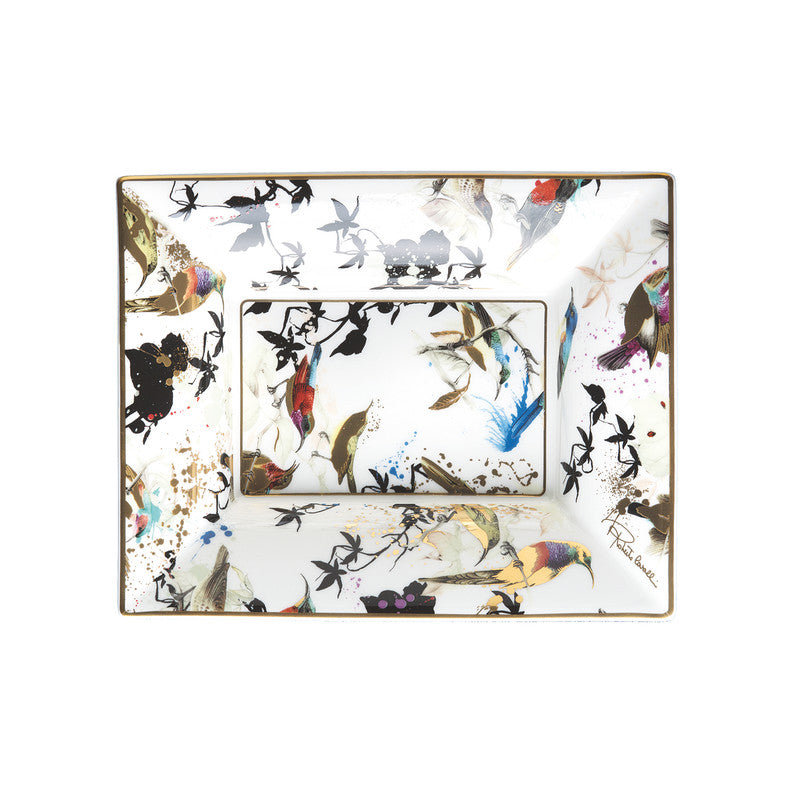 Tray GARDEN'S BIRDS Rectangular Large