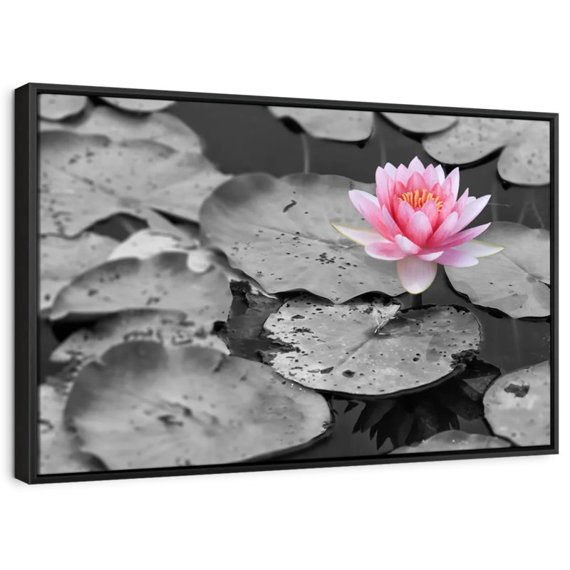Floral et botanique «Fleur de lotus», H 29 po x l 43 po