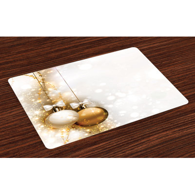 Ludowici Christmas New Years Ribbon Placemat