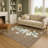 Premium Machine Washable Castillon AMF1825 Stars and Presents Holiday Rug-1490399236