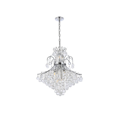 Stoller 10-Light Crystal 2-Tier Empire Chandelier 