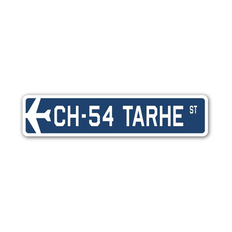 Plaque de rue Balmer CH-54 Tarhe Air Force, H 7 po x l 30 po x P 1 po