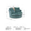 Fauteuil d'appoint pivotant surdimensionné Dravion-96687523