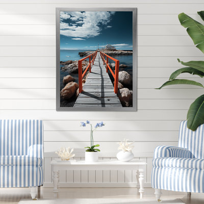 Beach Pier Perspect Black III - Nautique et plage, reproductions d'art mural