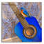 «The Blues» par Marvindale, art mural en verre acrylique, 36 po x 36 po