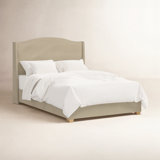 Upholstered Wingback Bed