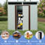Abri de jardin moderne Forma en acier électrozingué et panneau transparent Endurance