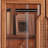 Floor-standing wooden bookcase