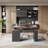 53" Electric Height-Adjustable Standing Desk With 2-Drawer & Open Storage, Built-In Charging, Privacy Panel – Executive Desk For Home Office-921432119