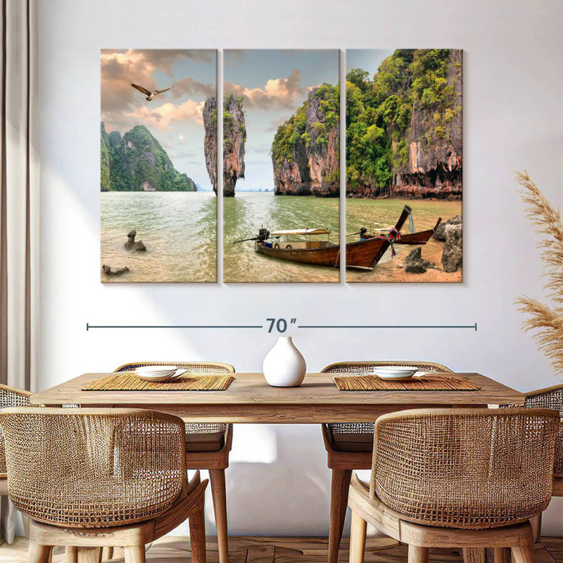 Mehar Phang Nga Bay Boats, 42" H x 65" W