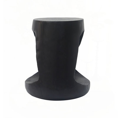 Wood-Like Texture MGO Hollow Side Table