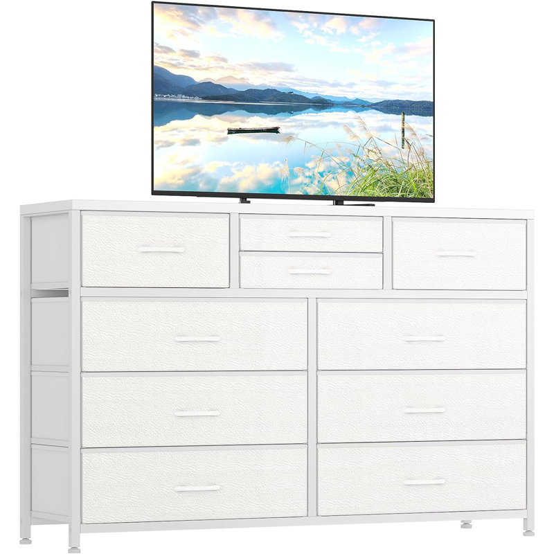 Sternberg 45.3'' Wide 10 -Drawer File Cabinet, White