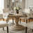 Attah Mahogany Round Solid Wood Dining Table-283457545-335718621-335718620